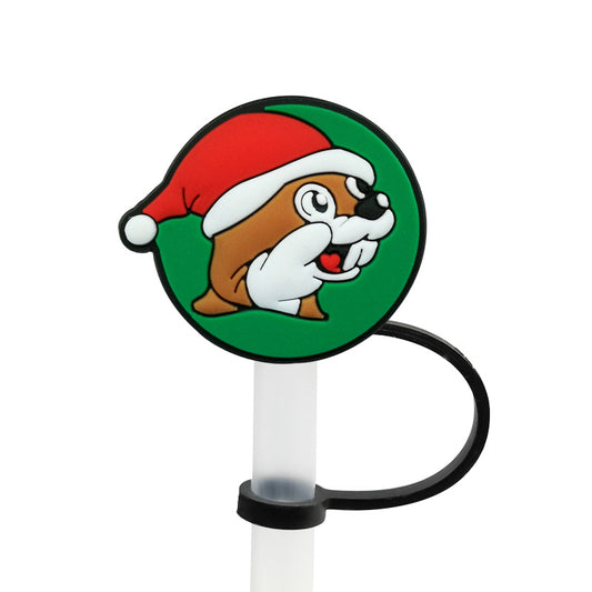 Buc-ee's Christmas Straw Cover