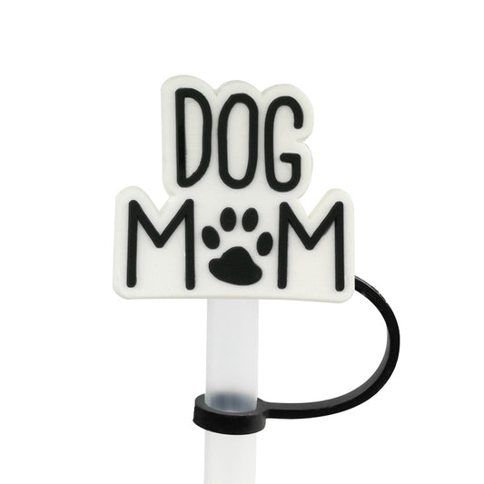 Dog Mom Straw Cover