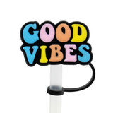 Good Vibes Straw Cover