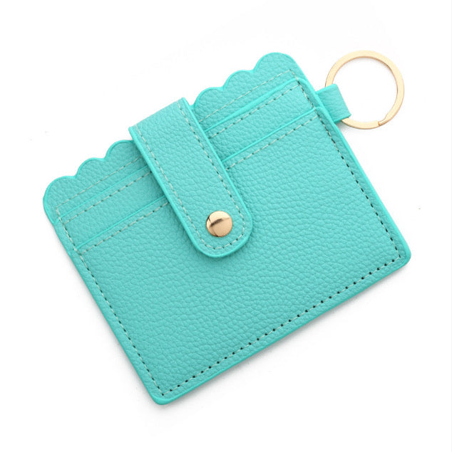 Women's Faux Leather Wallet/ Key Chain Card Holder