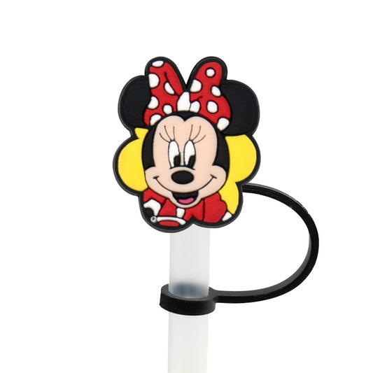 Minnie Mouse Flower Straw Cover