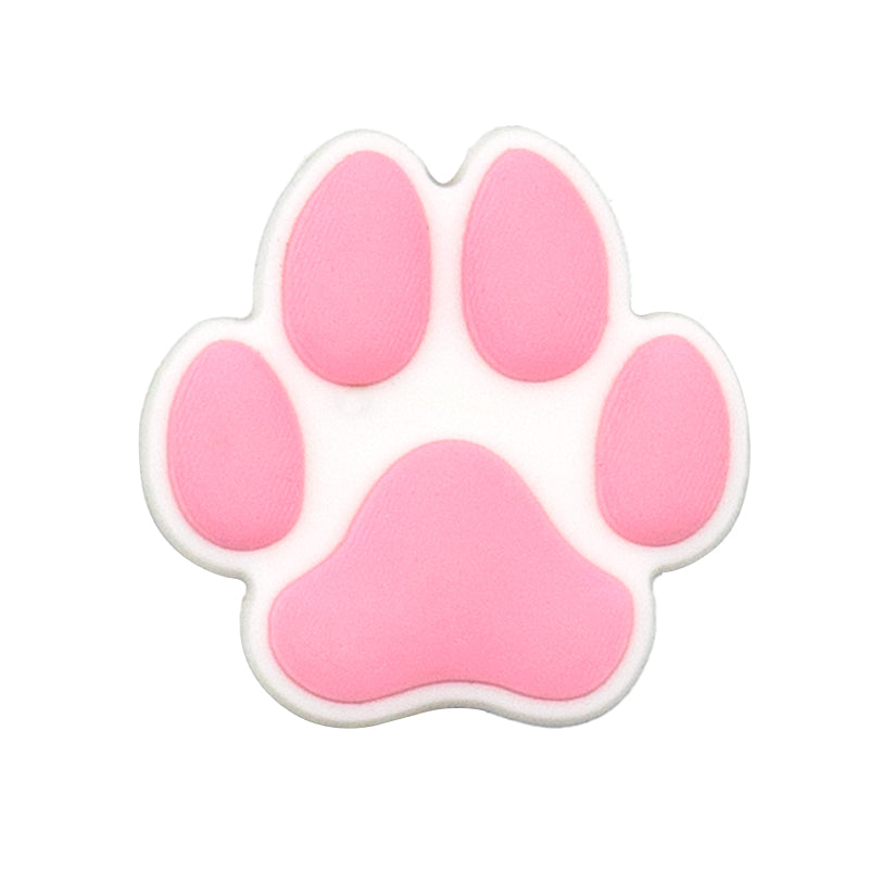 Pink Puppy Paw Croc Charm