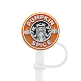 Pumpkin Spice Straw Cover