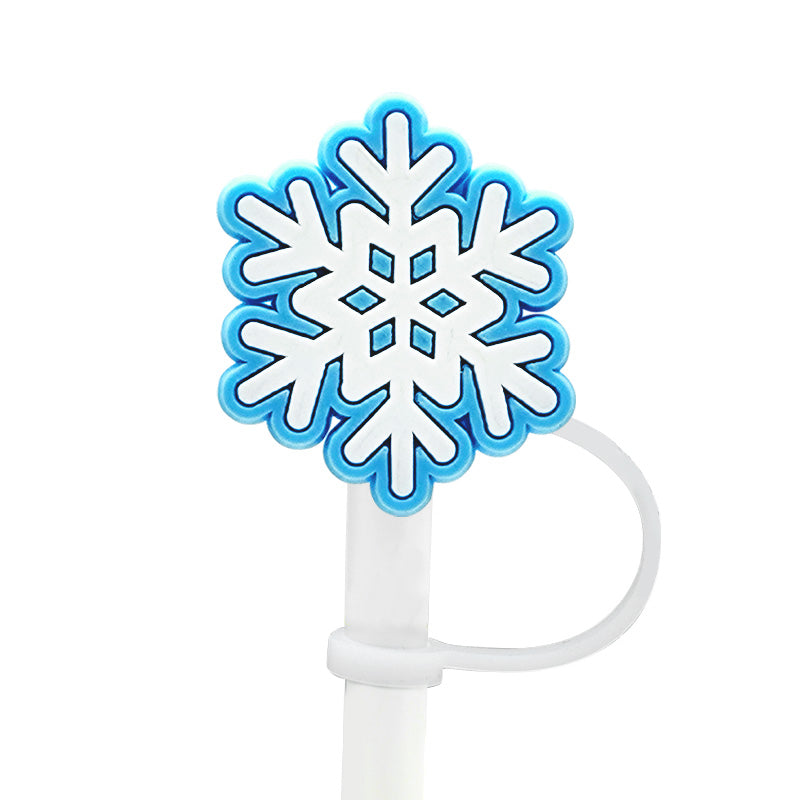 Snowflake Straw Cover